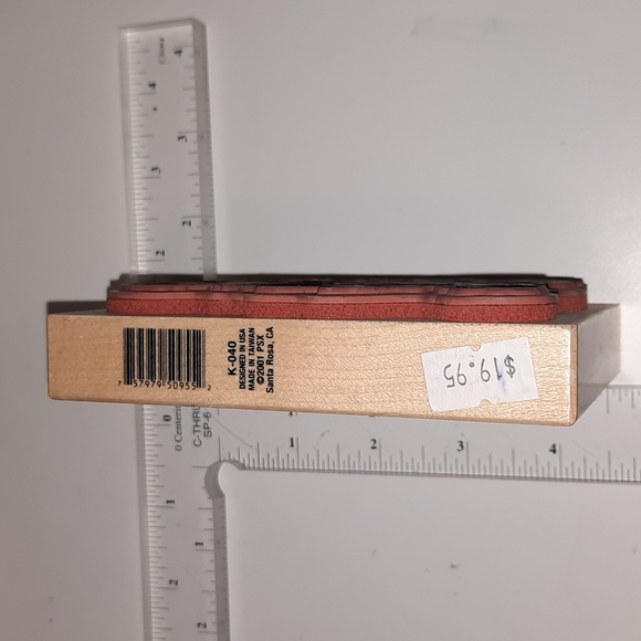 Iris Rubber Stamp lightly used. - Picture 3 of 3